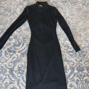 Midnight blue sparkle dress